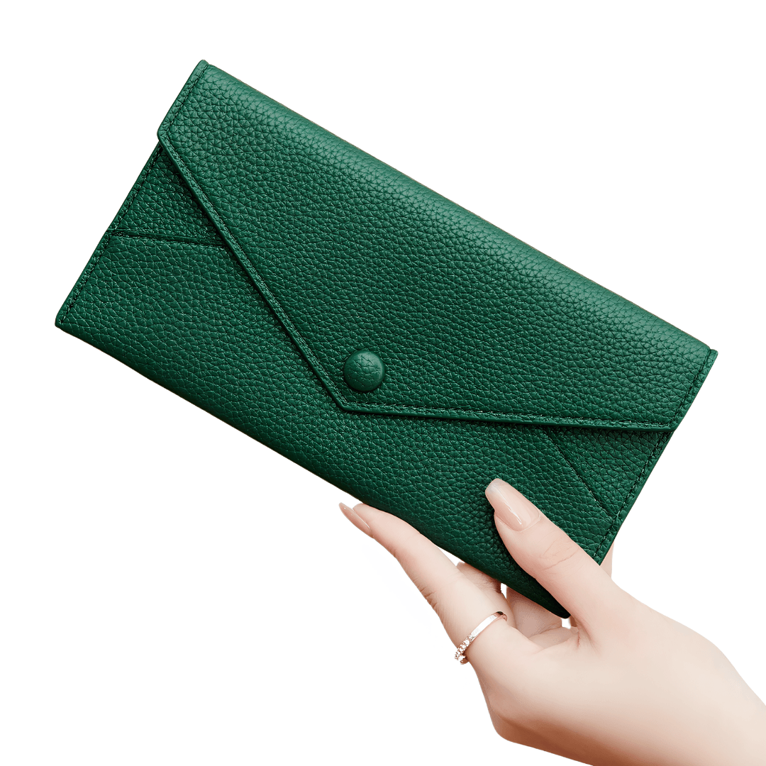 Cartera de cuero modelo larga para mujer - Lunara