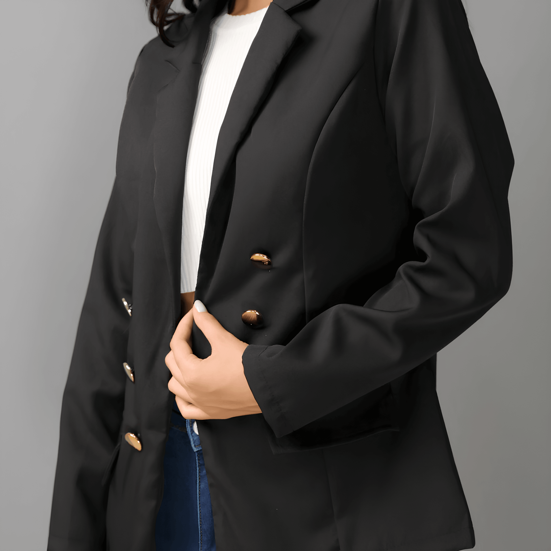 Blazer negro para mujer - Lunara