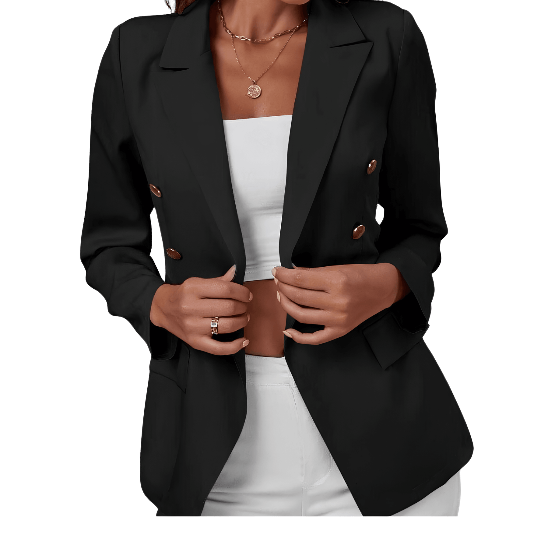 Blazer negro para mujer - Lunara