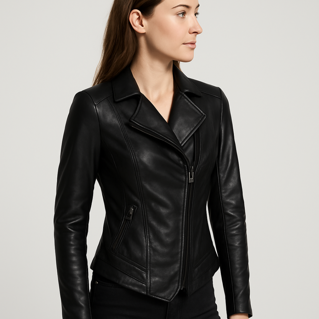 Chaqueta de cuero para mujer - Lunara