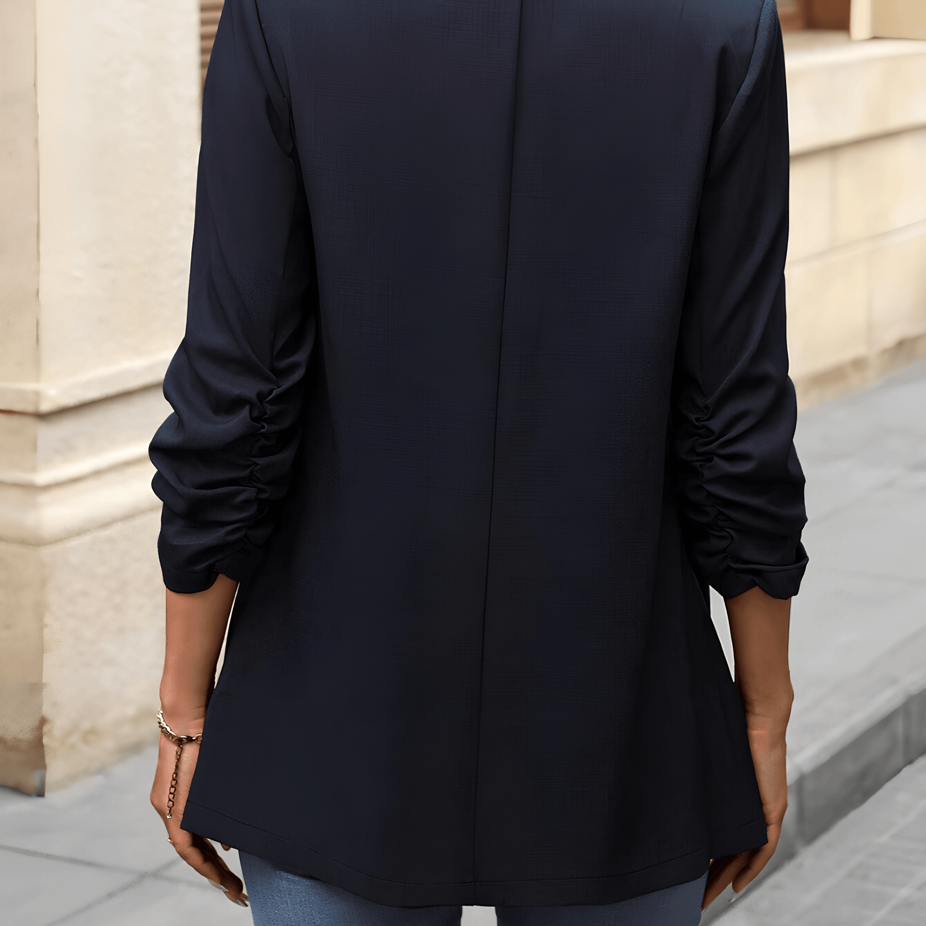 Blazer femenino azul marino - Lunara