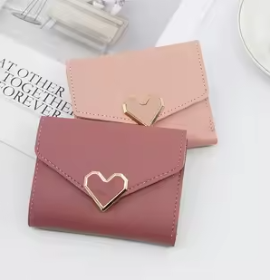 Cartera de Mujer con Diseño de Corazón – Estilo Coreano by Lunara Boutique