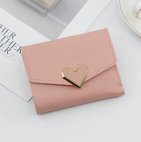 Cartera de Mujer con Diseño de Corazón – Estilo Coreano by Lunara Boutique