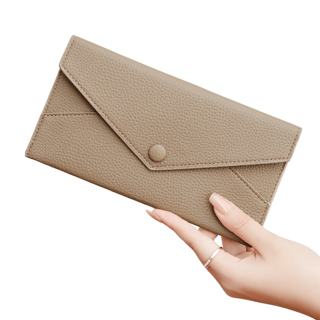 Cartera de cuero modelo larga para mujer - Lunara