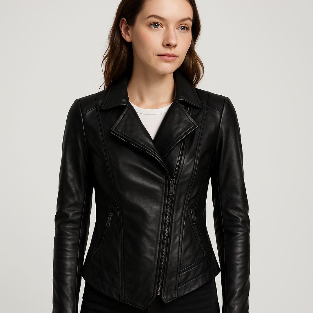 Chaqueta de cuero para mujer - Lunara