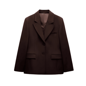 Blazer femenino negro entallado - Lunara