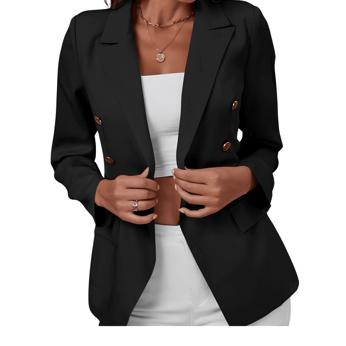 Blazer negro para mujer - Lunara