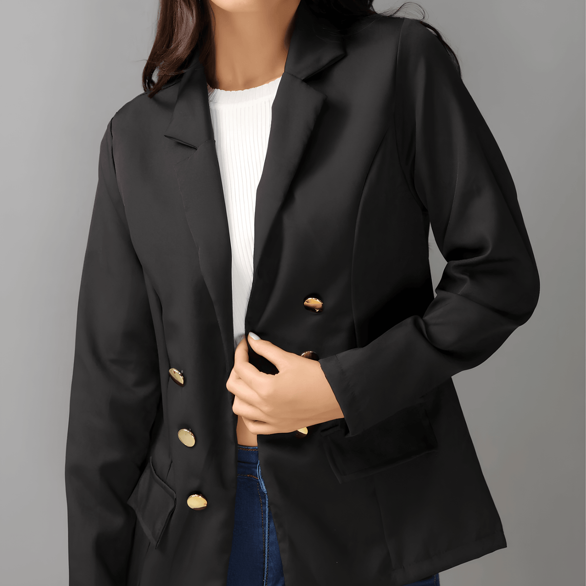 Blazer negro para mujer - Lunara