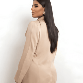 Blazer femenino azul entallado - Lunara