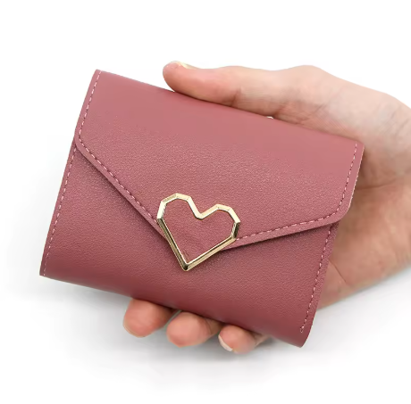 Cartera de Mujer con Diseño de Corazón – Estilo Coreano by Lunara Boutique