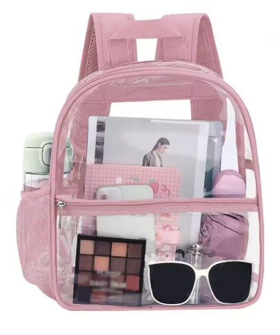 Mochila Transparente de PVC – Diseño Moderno e Impermeable by Lunara Boutique
