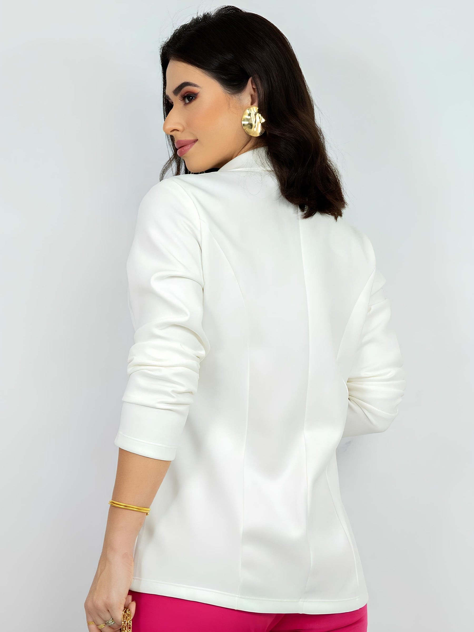 Blazer femenino sastrería cereza - Lunara