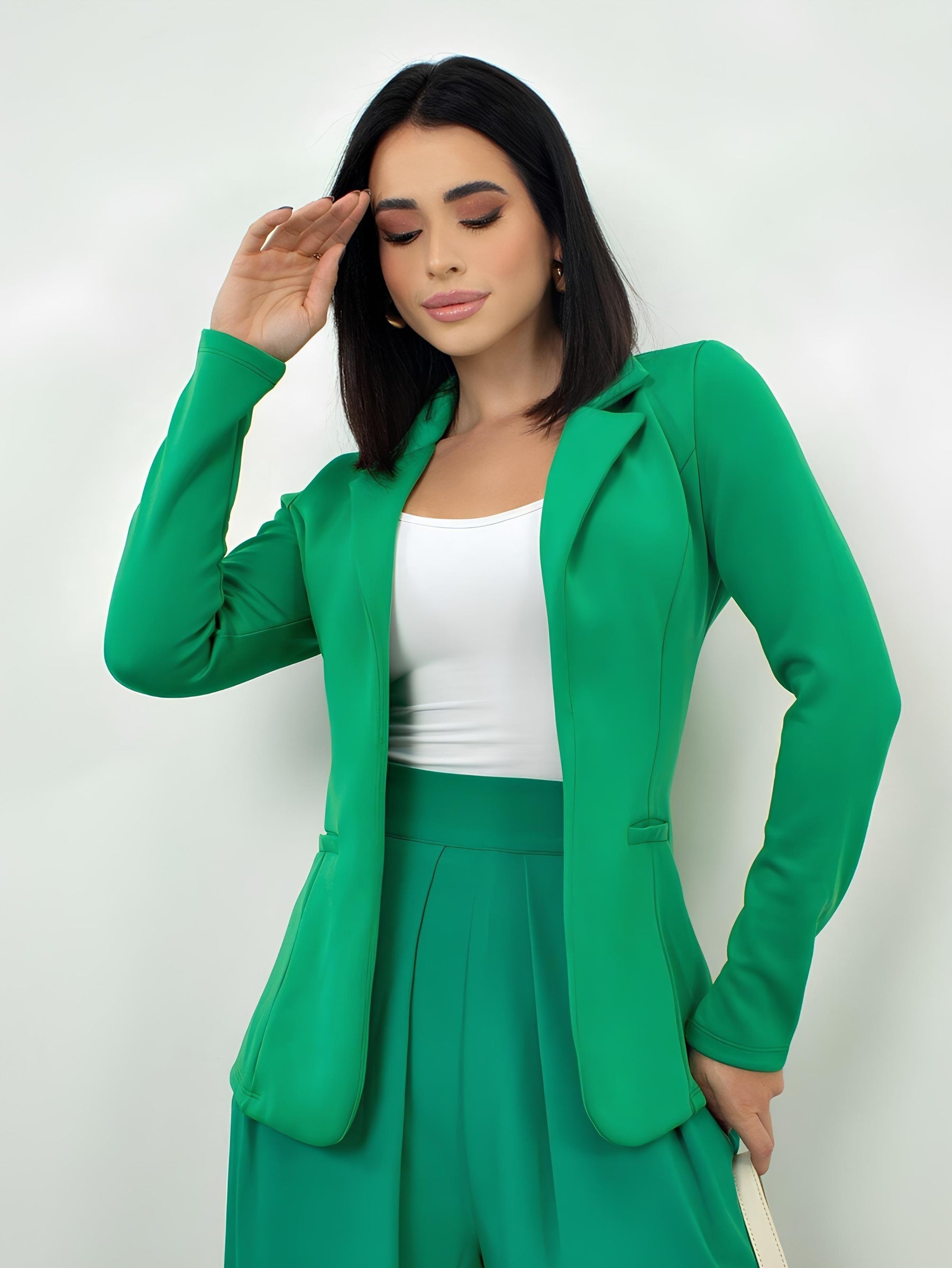 Blazer femenino sastrería cereza - Lunara