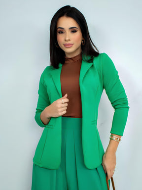 Blazer femenino sastrería cereza - Lunara