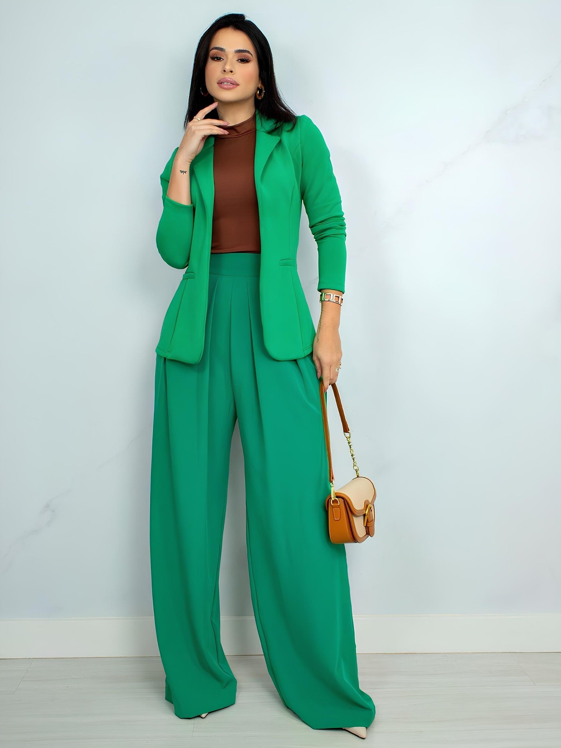 Blazer femenino sastrería cereza - Lunara