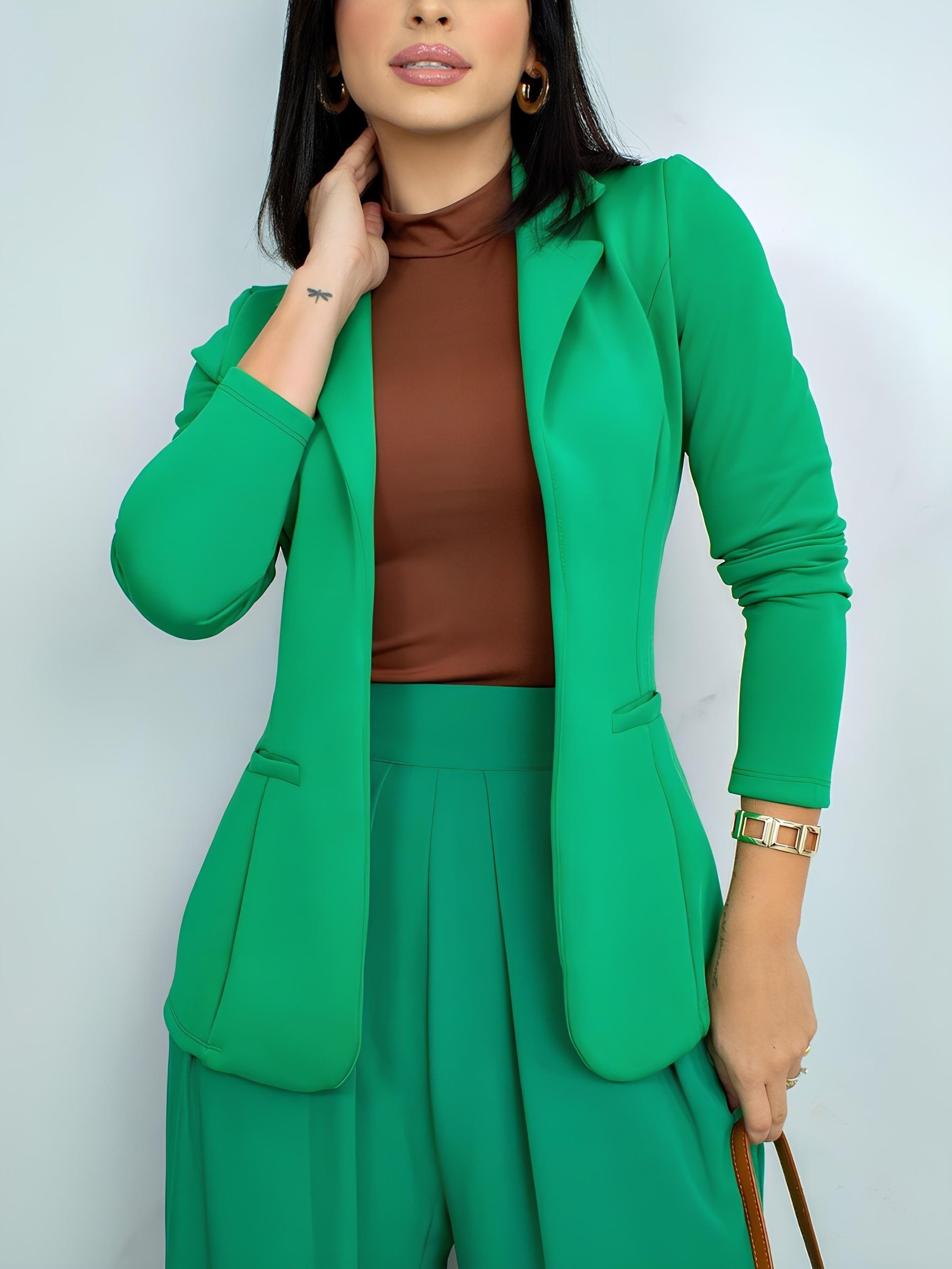 Blazer femenino sastrería cereza - Lunara